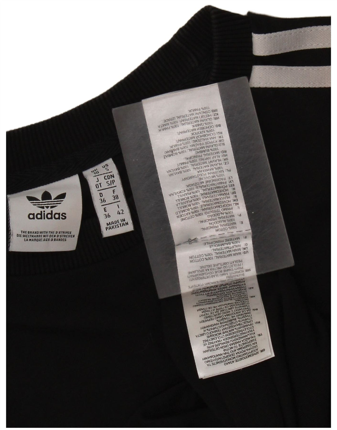 Adidas Robe t-shirt surdimensionnée pour femme UK 10 Petit coton noir