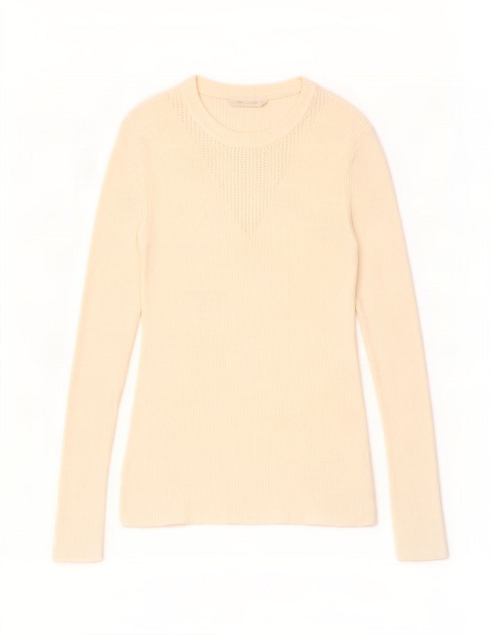 Hugo Boss Haut à manches longues pour femme UK 12 Medium Off White