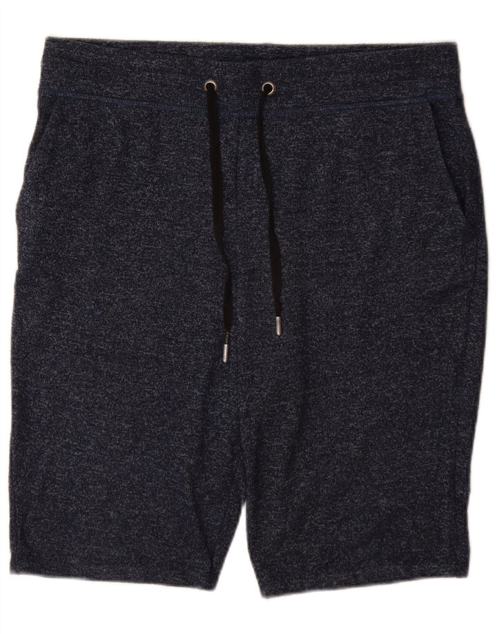 Marks & Spencer Short de sport pour femme UK 14 Large Bleu Marine Moucheté Polyester