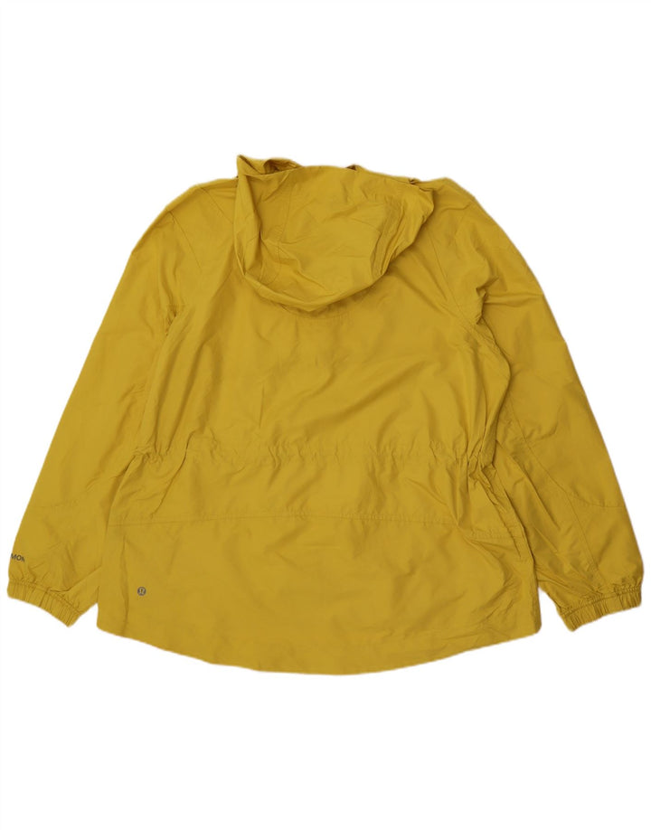 Lululemon Veste de pluie à capuche pour femme US 10 Large Jaune Polyester