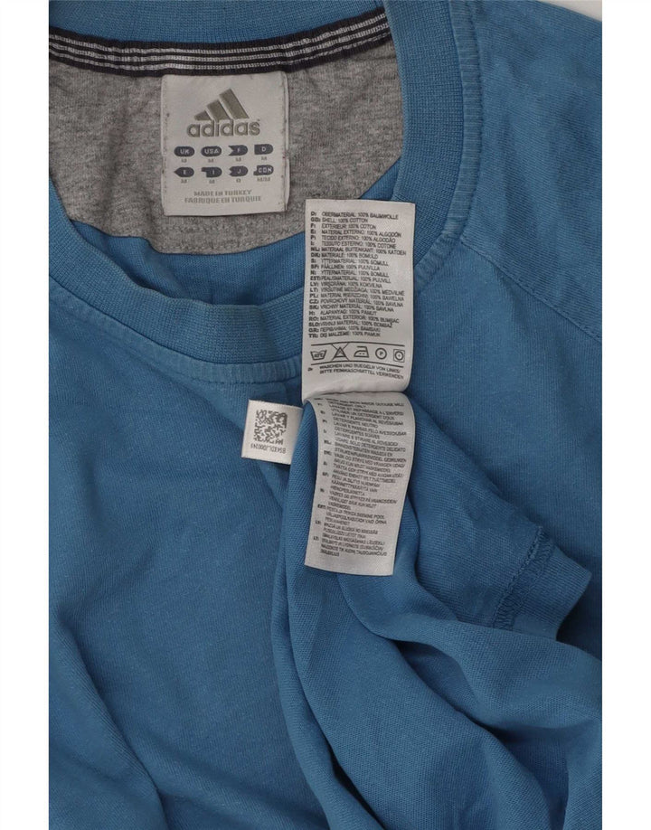 Adidas T-Shirt Homme Top Bleu Moyen Coton