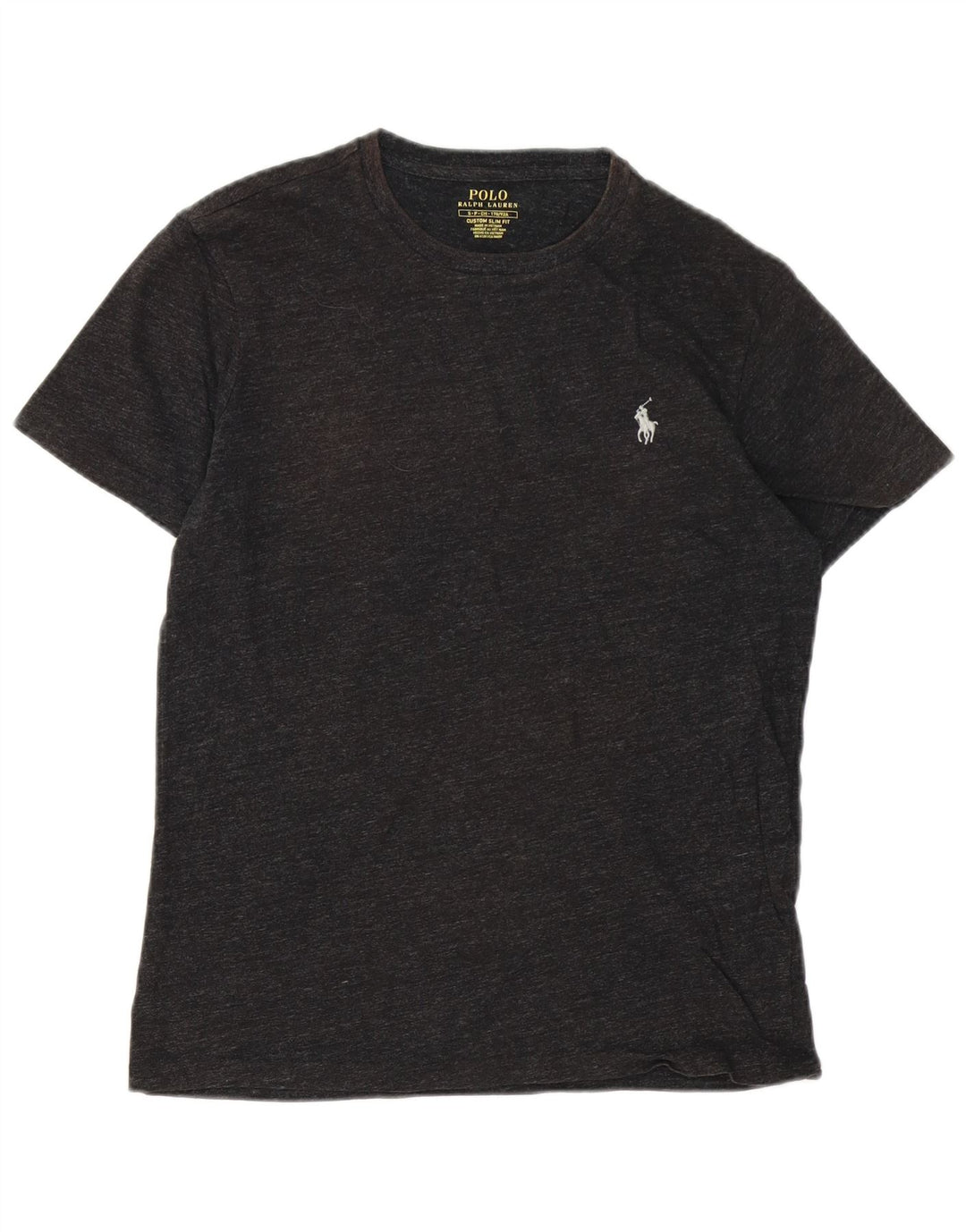 POLO RALPH LAUREN T-Shirt Slim Fit personnalisé pour hommes, petit gris moucheté