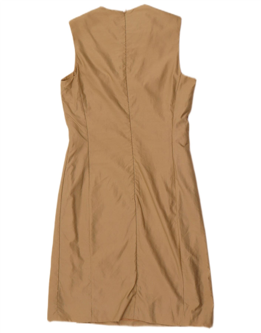 Trussardi Robe Fourreau Sans Manches IT 40 Petit Beige Polyamide |