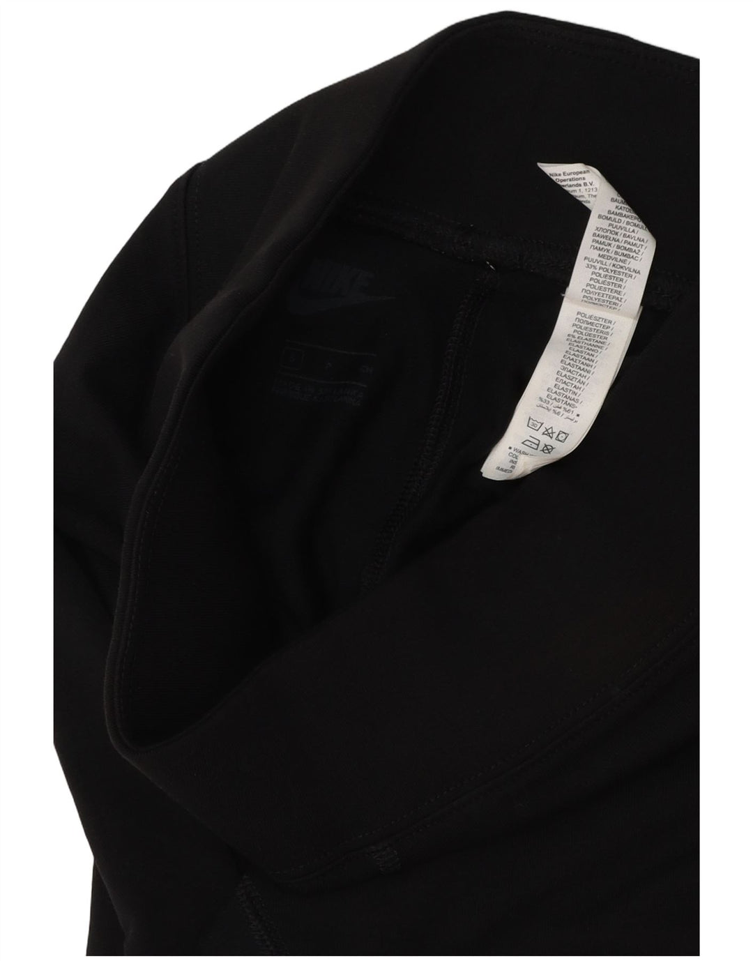 NIKE Leggings graphiques pour femmes UK 10 Small Noir Polyester