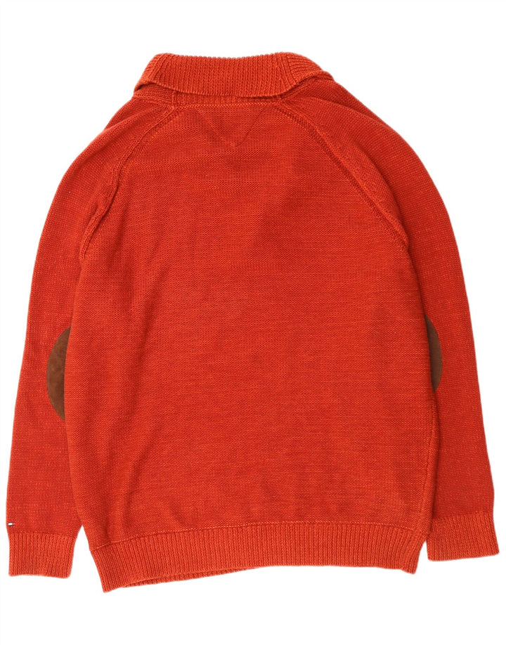 Tommy Hilfiger Pull à col châle pour homme 4XL Rouge Coton