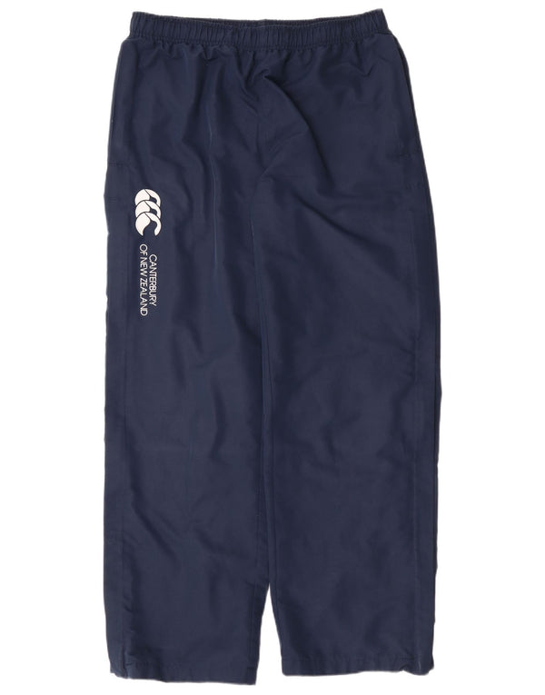 CANTERBURY Boys Tracksuit Trousers 13-14 Years  Navy Blue Polyester