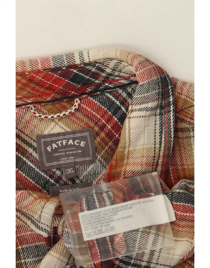 Chemise en flanelle pour hommes Fat Face 2XL coton à carreaux multicolore