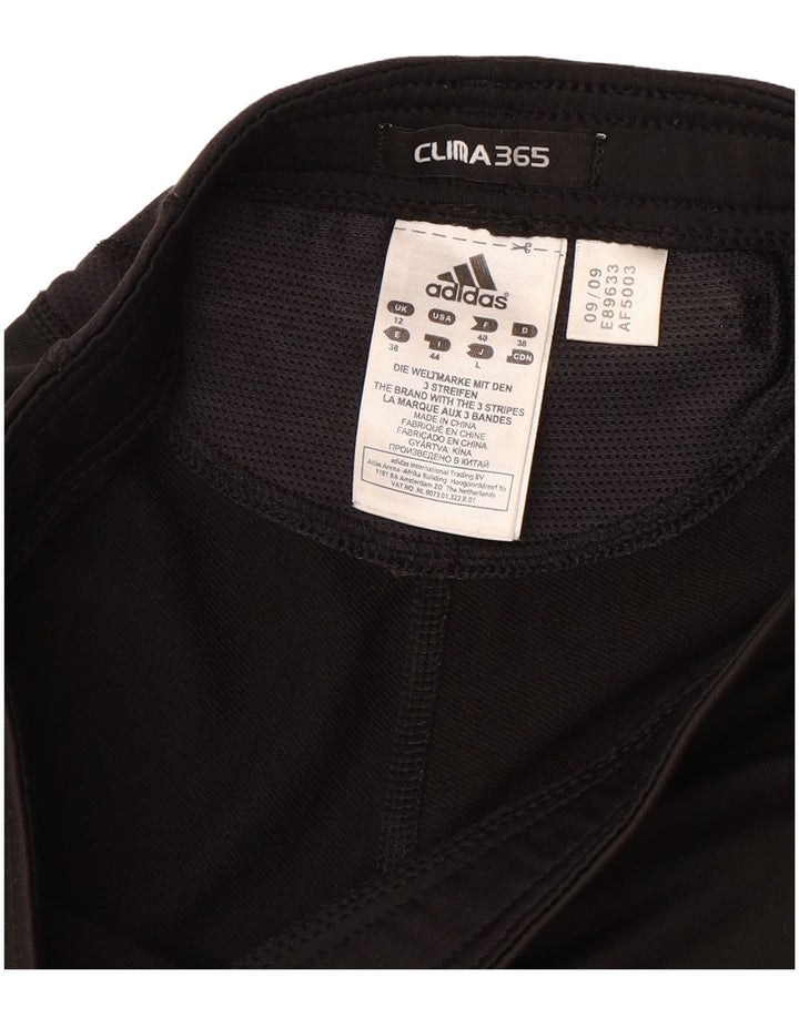 ADIDAS Womens Clima 365 Tracksuit Trousers UK 12 Medium  Black Polyester