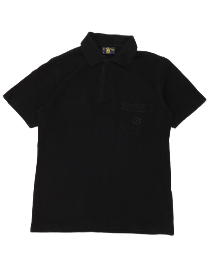NAVIGARE Polo Homme Coton Noir Moyen