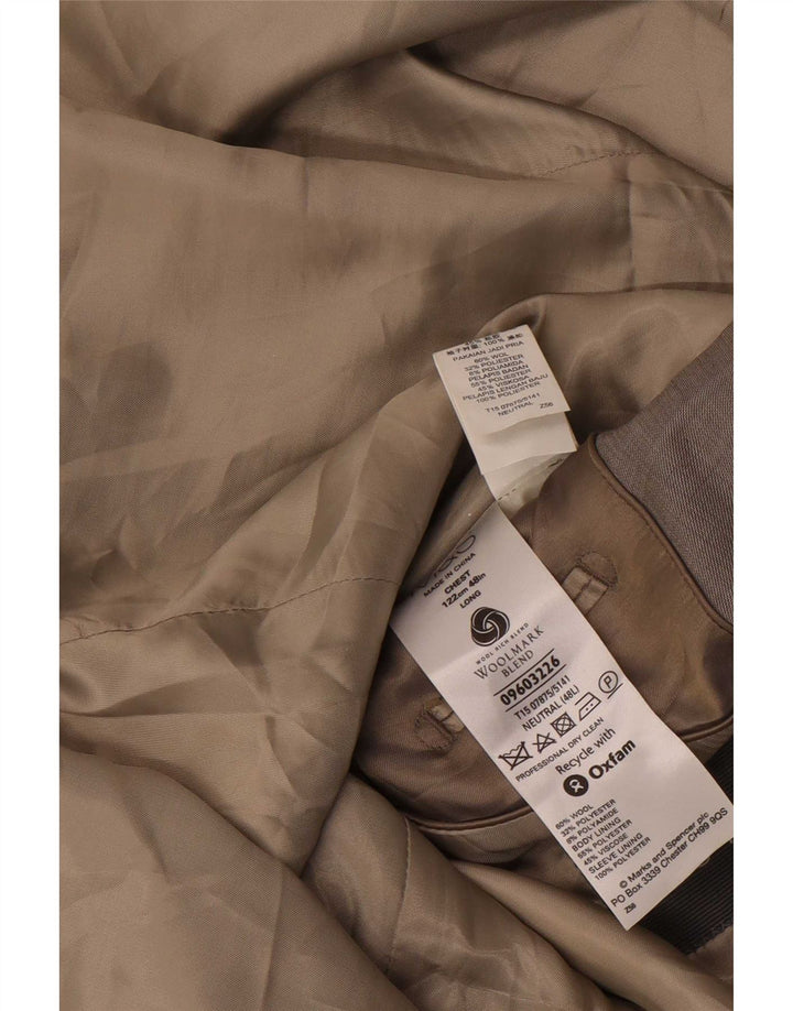 Marks & Spencer Veste blazer à 2 boutons pour homme UK 48 2XL Gris laine