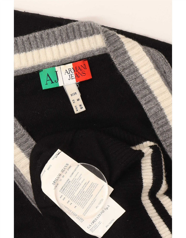 Armani Jeans Cardigan Homme Pull Petit Noir Viscose