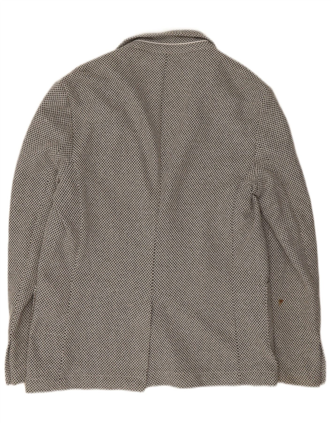 Zara Veste Blazer 2 Boutons Homme EU 50 Gris Moyen Polyester