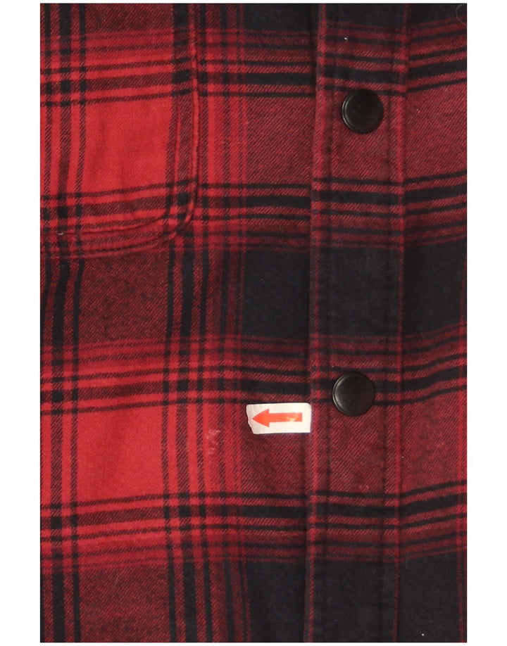 Marks & Spencer Chemise surchemise en flanelle pour homme 2XL Rouge à carreaux