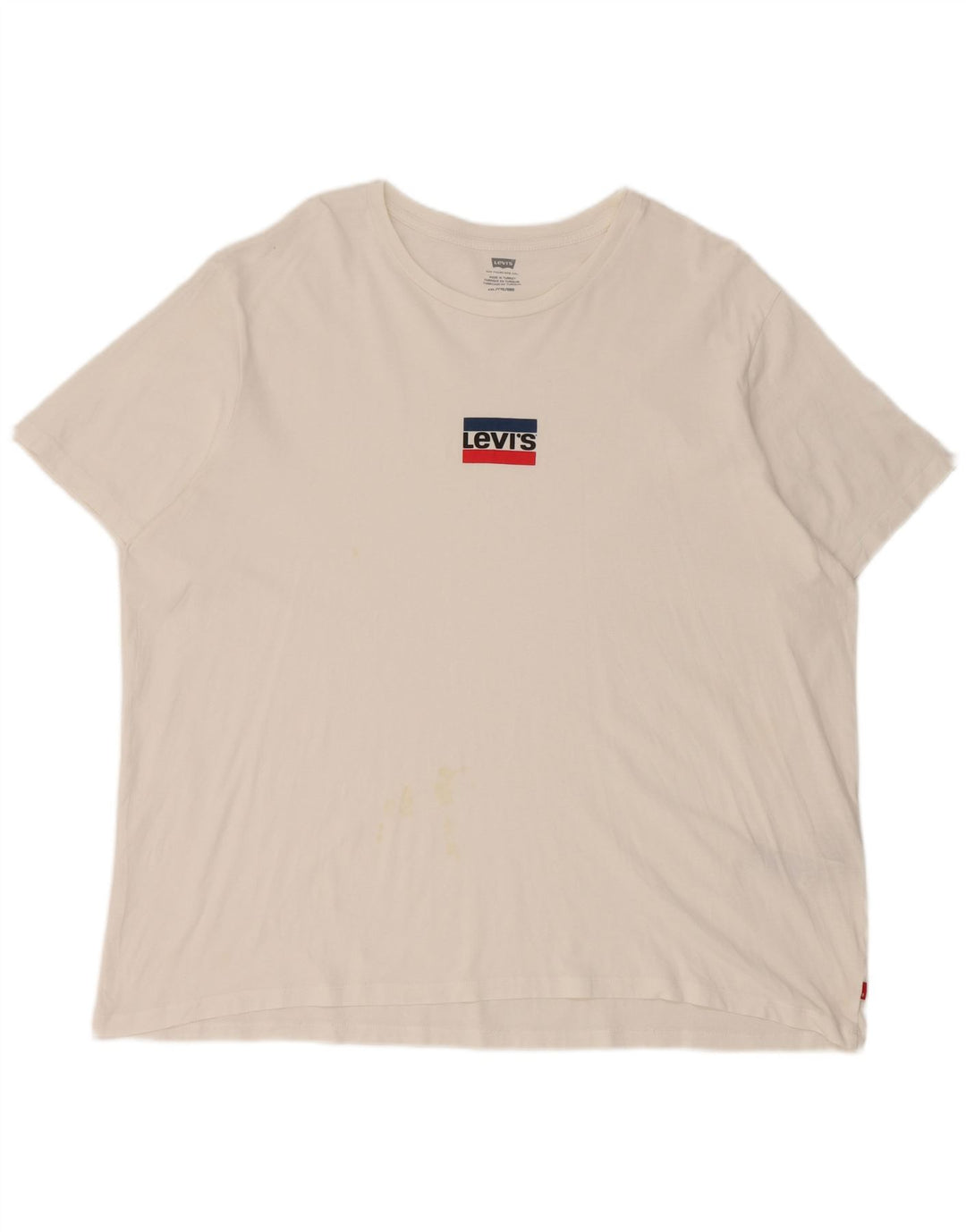 Levi's T-Shirt Femme UK 20 2XL Blanc Coton
