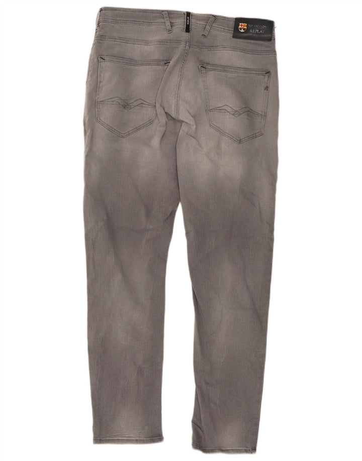 Replay Jean Slim Homme W31 L28 Gris Coton