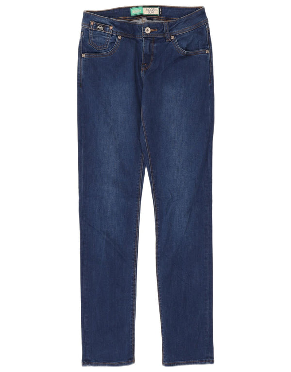 Superdry Jean Slim Imogen Femme W26 L32 Bleu Coton