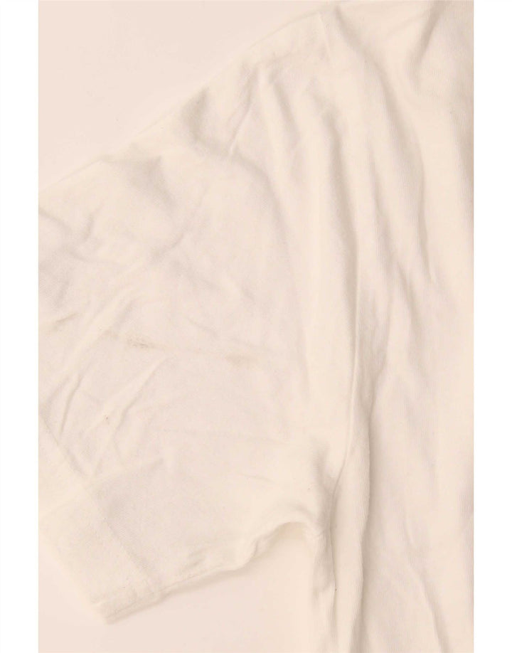 Champion T-Shirt Homme Blanc Moyen Coton