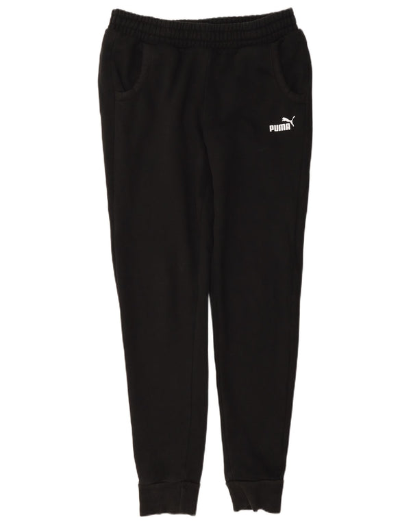Puma Pantalon de survêtement pour femme Joggers UK 10 Small Noir Coton