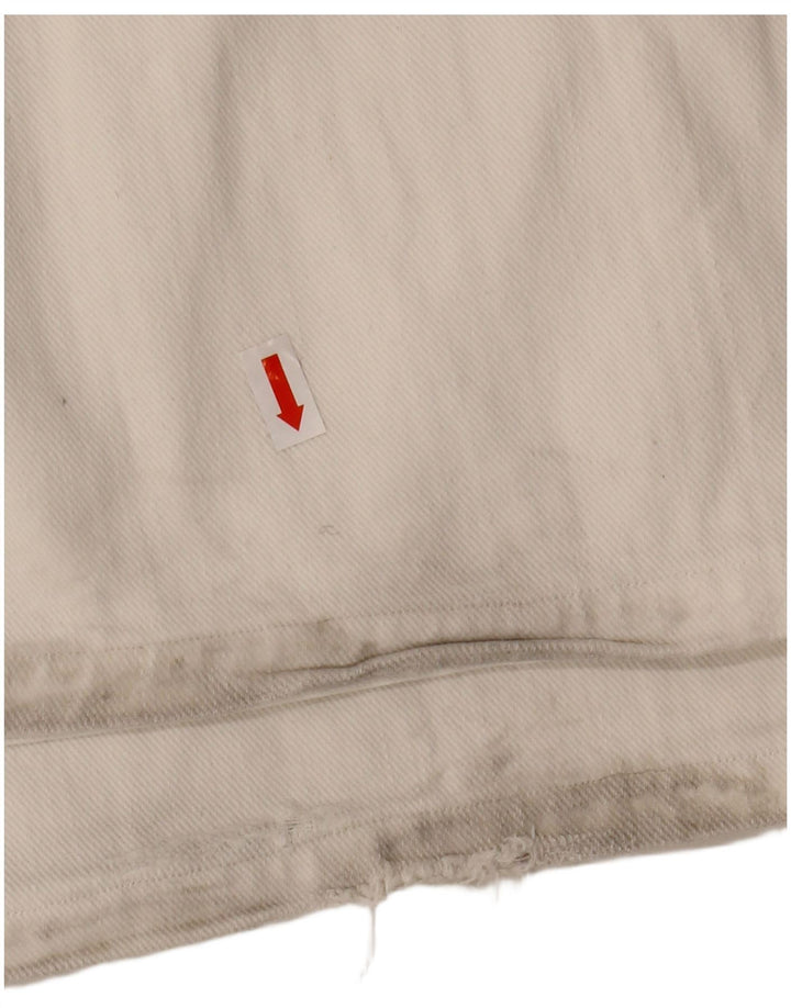 GAS Jean ample homme moyen W32 L29 coton blanc