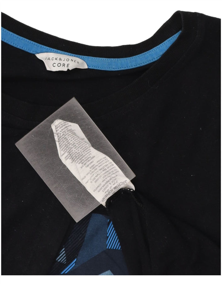 Jack & Jones T-Shirt Graphique Homme Grand Noir Coton