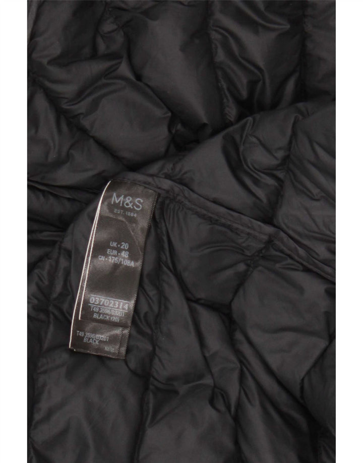 Marks & Spencer Gilet rembourré femme UK 20 2XL Noir Polyamide