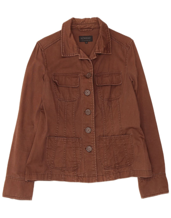 Awear Veste utilitaire pour femme UK 14 Coton marron moyen