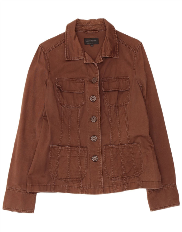 Awear Veste utilitaire pour femme UK 14 Coton marron moyen
