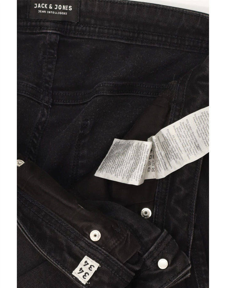 Jack & Jones Jean Slim GLENN W34 L34 Homme Noir Coton