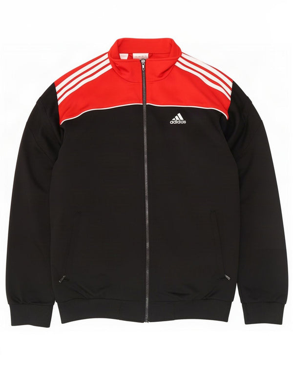 Adidas Veste de Survêtement Garçon 15-16 ans Noir Colourblock Polyester