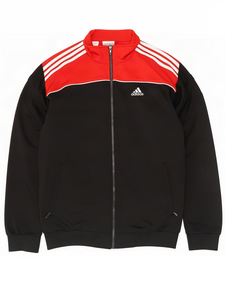 Adidas Veste de Survêtement Garçon 15-16 ans Noir Colourblock Polyester