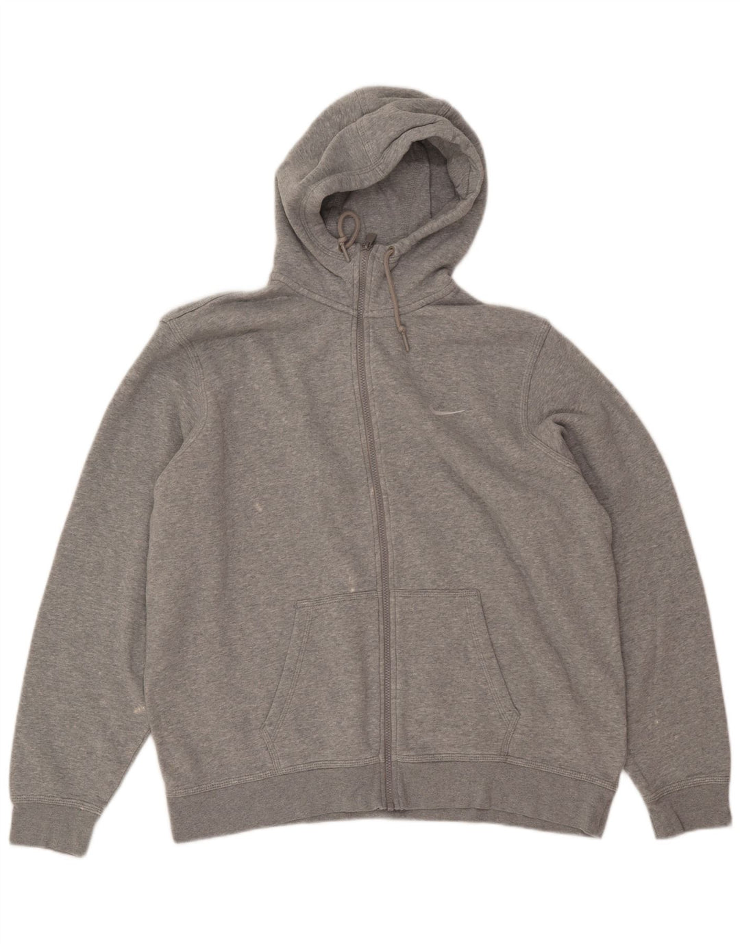 NIKE Pull à capuche zippé pour homme 2XL Gris Coton