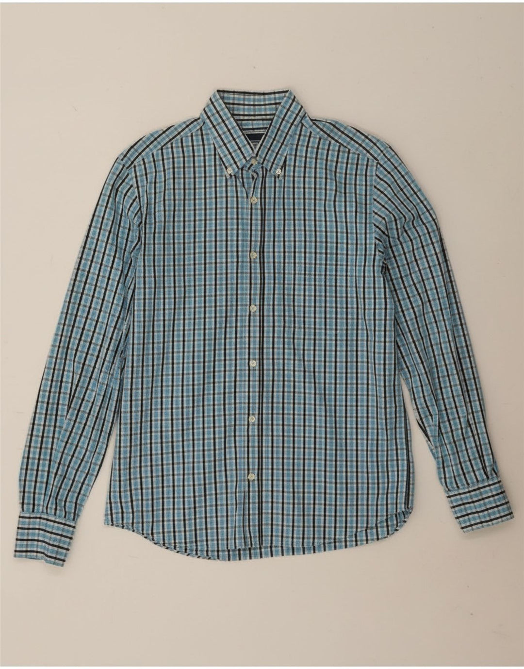 Sergio Tacchini Chemise Homme Bleu Moyen Carreaux Coton