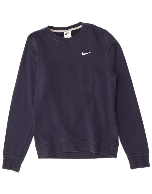 Nike Sweat-shirt pour homme en coton bleu marine Taille S