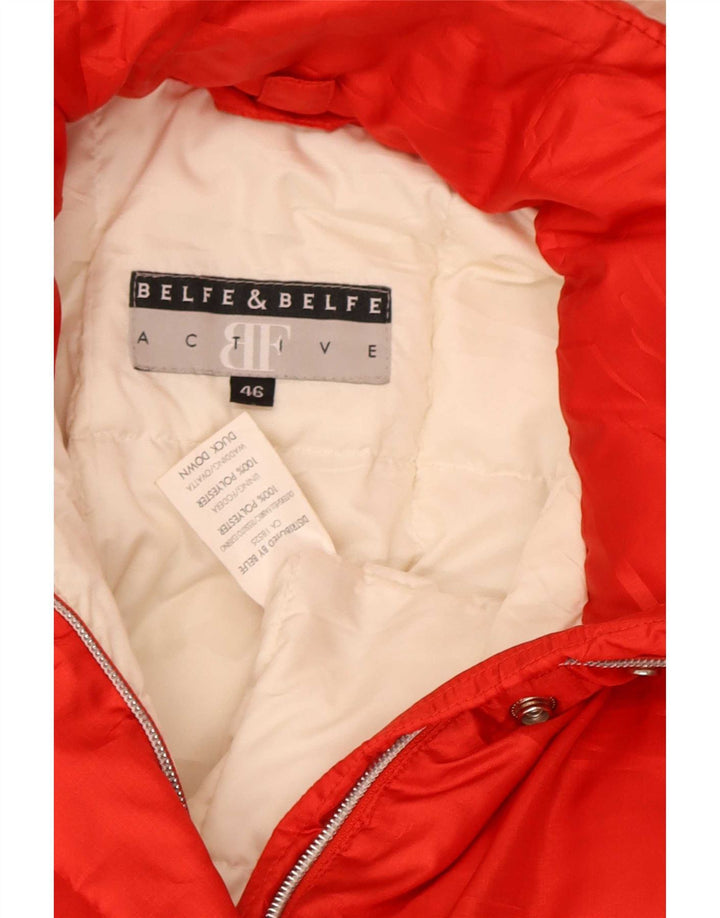 Belfe & Femme Veste matelassée surdimensionnée à capuche IT 46 Large Rouge Polyester