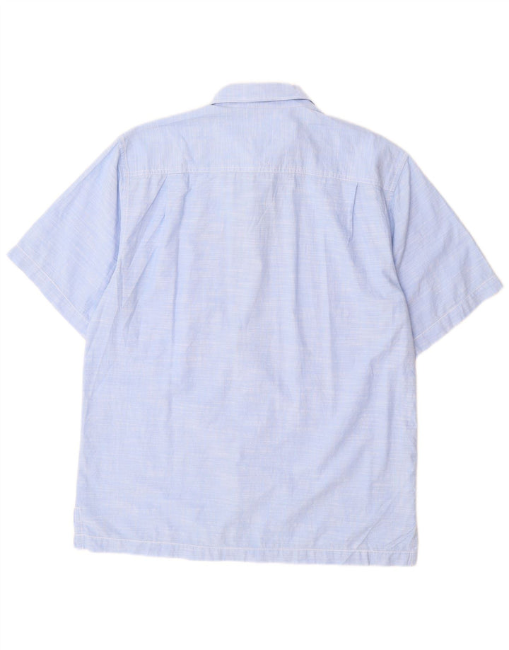 Tommy Bahama Chemise à manches courtes homme en coton moucheté bleu moyen