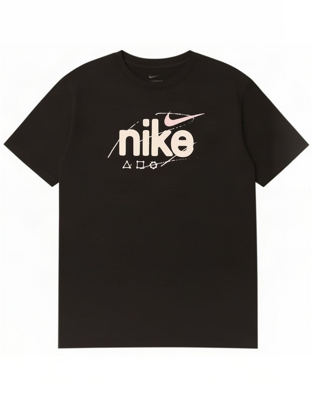 Nike T-shirt graphique pour homme Large Noir Polyester