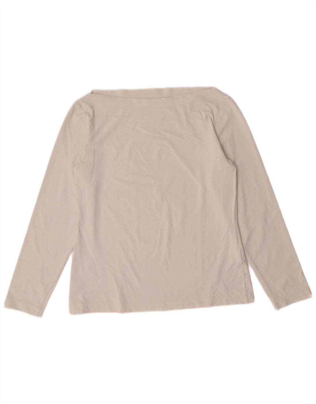 Sportmax Haut court à manches longues pour femme UK 12 Medium Off White Polyamide