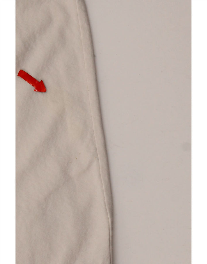 Datch Pull à capuche zippé graphique pour homme Grand coton blanc
