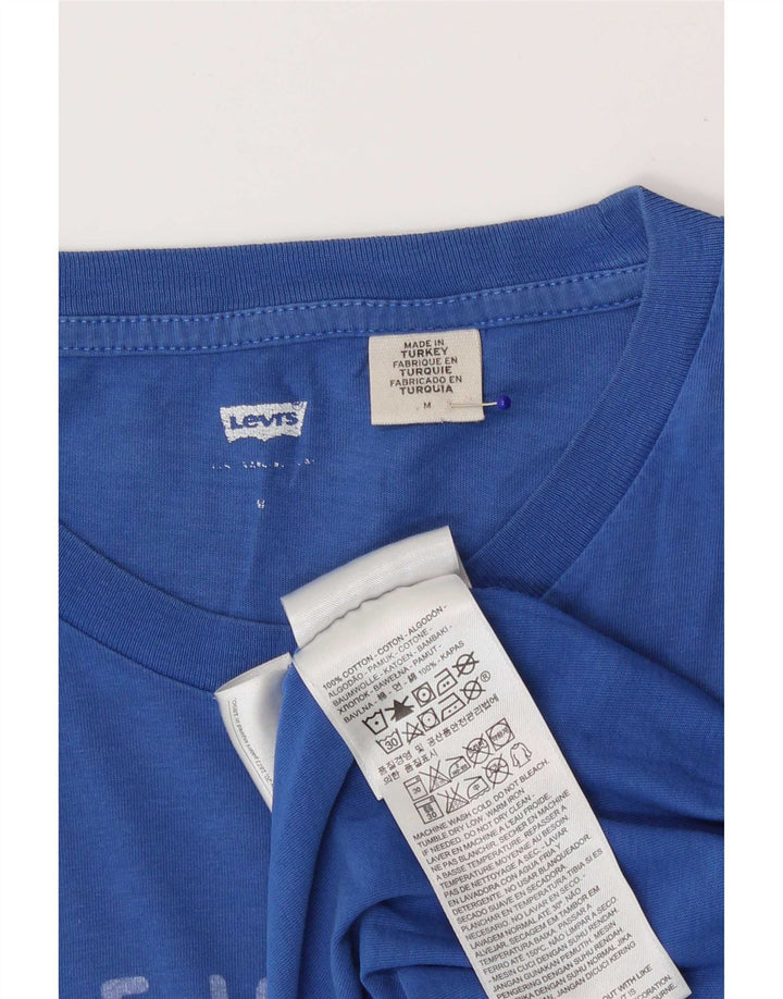 Levi's Tee-Shirt Graphique Homme Bleu Moyen Coton