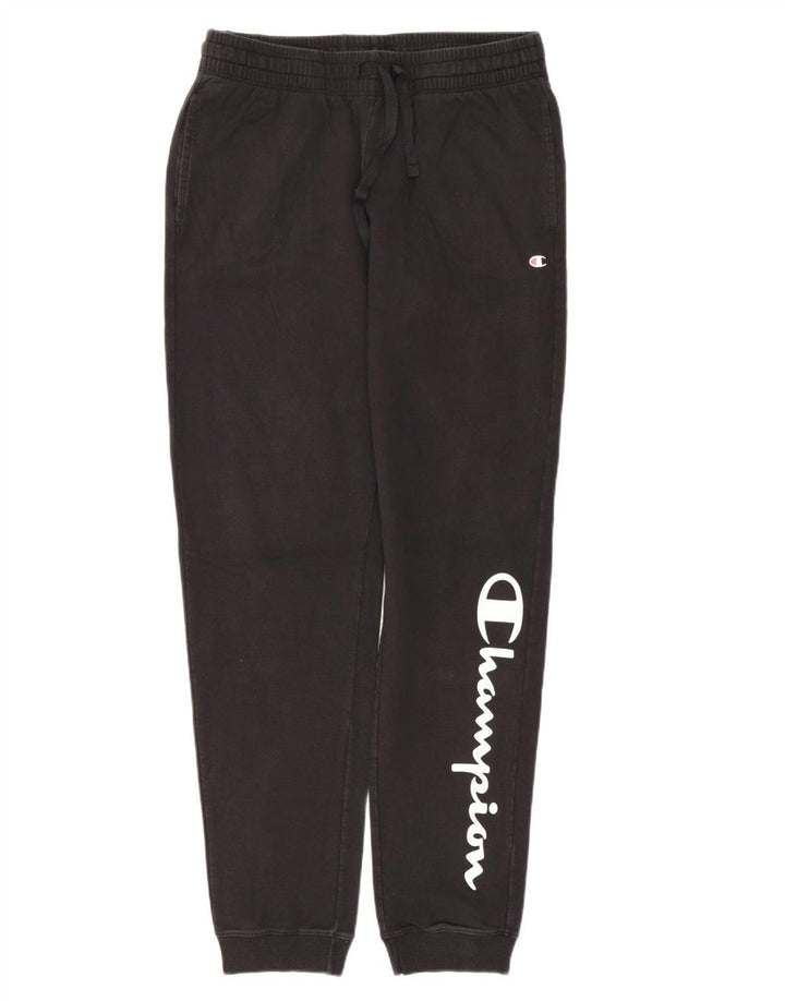 CHAMPION Pantalon de survêtement graphique pour femme UK 14 Medium Noir