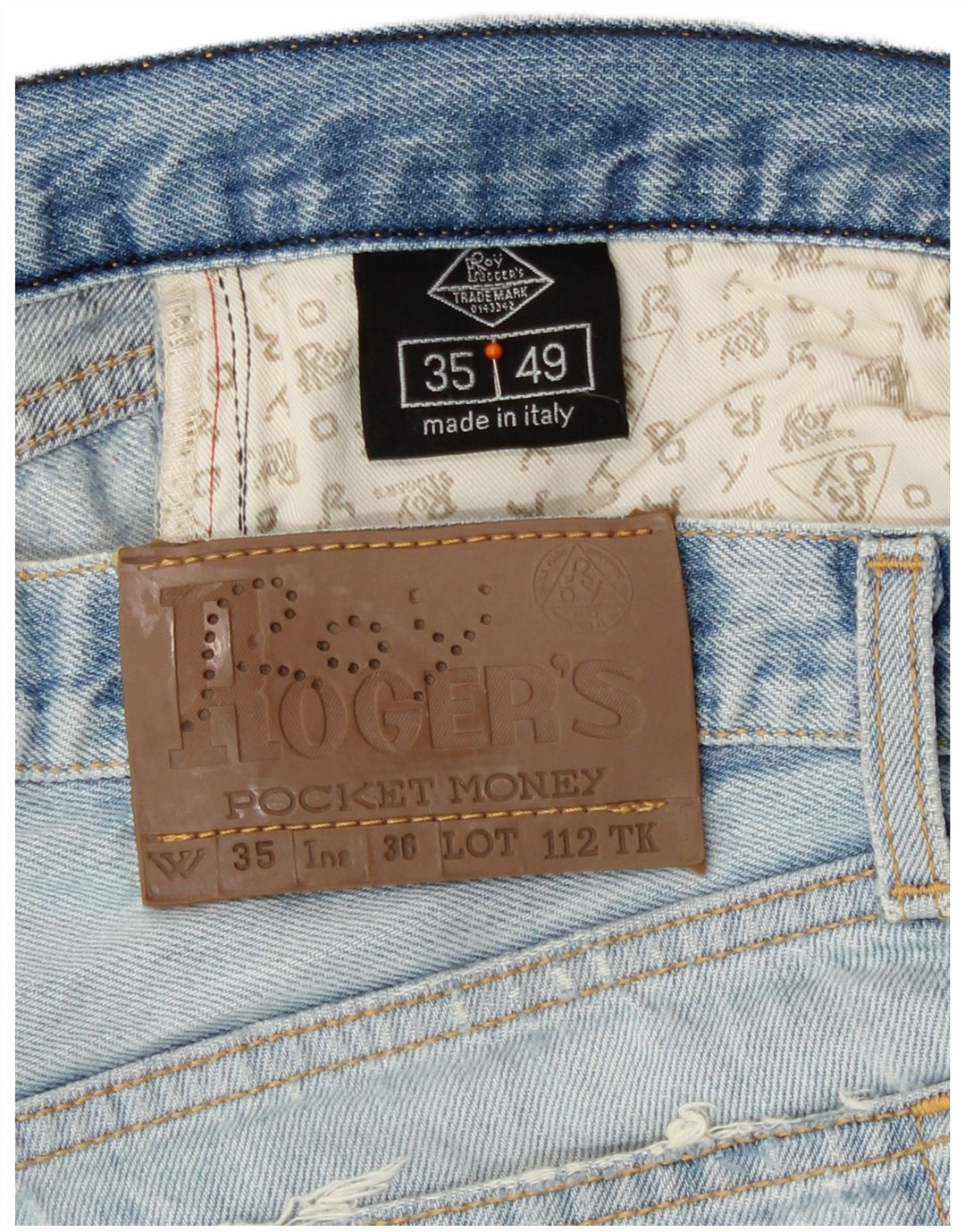 Roy Rogers Jean droit homme W35 L33 bleu coton