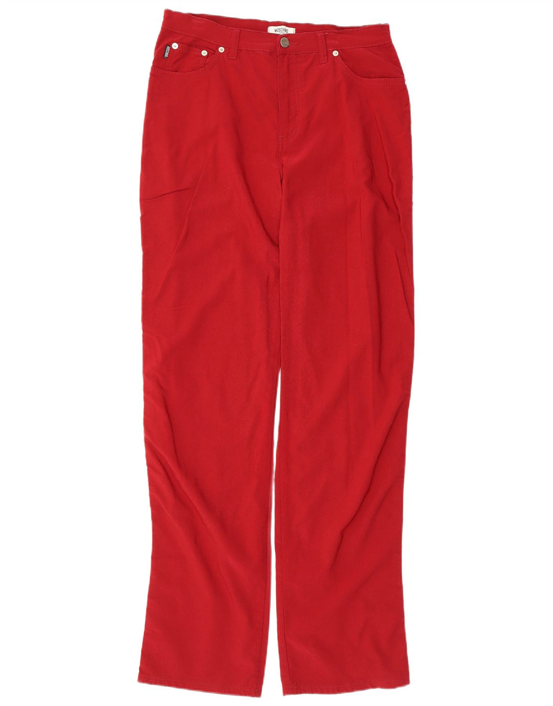 Moschino Pantalon décontracté droit pour homme W33 L33 Rouge