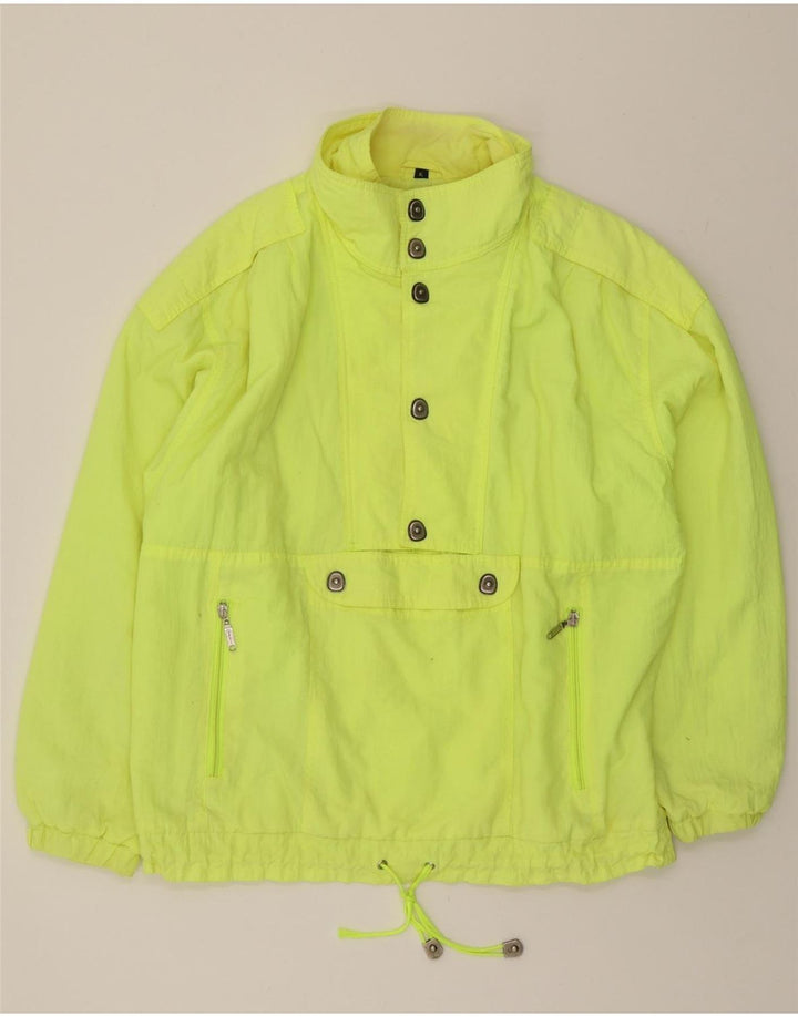 VINTAGE Mens Pullover Rain Jacket UK 42 XL Yellow Polyamide Vintage Vintage and Second-Hand Vintage from Messina Hembry 