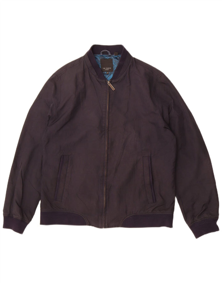 Ted Baker Veste Bomber Femme Taille 5 XL Bleu Marine Polyester