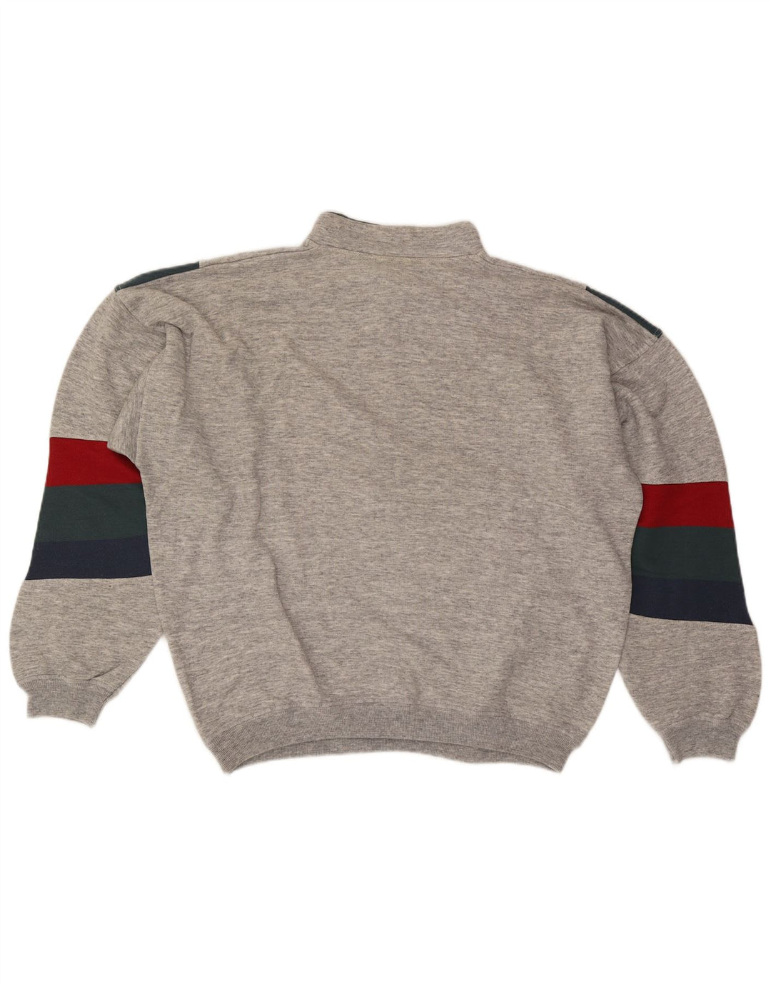North Pole Sweat-shirt à col zippé pour homme XL Gris Colorblock