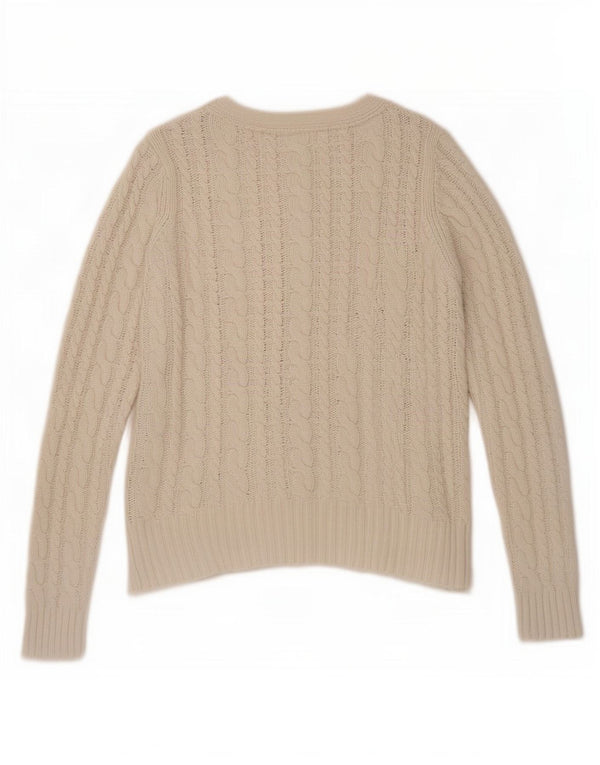 Zara Womens Crop Cardigan Sweater UK 10 Petit Coton Blanc