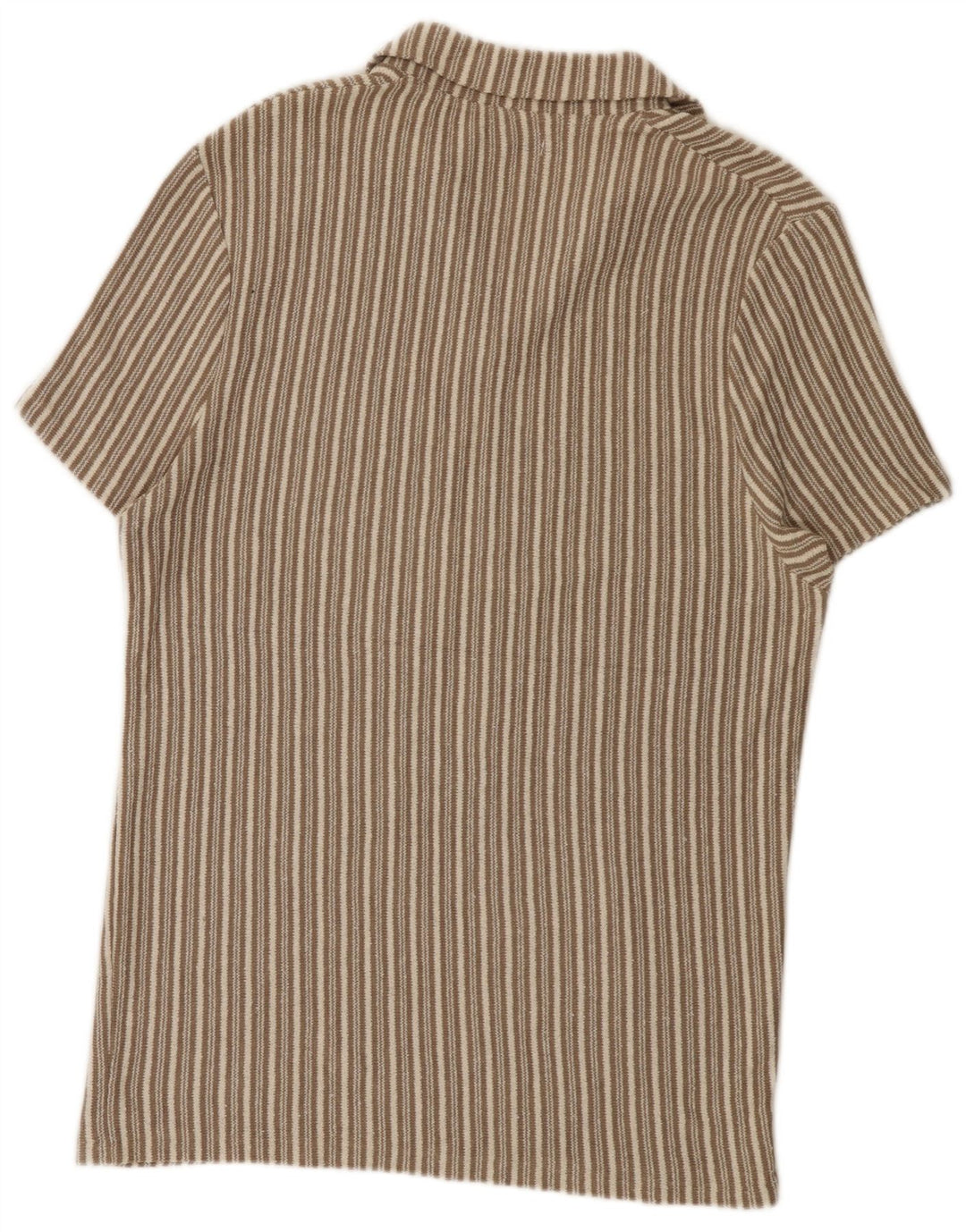 Zara Polo Homme Large Beige Rayé