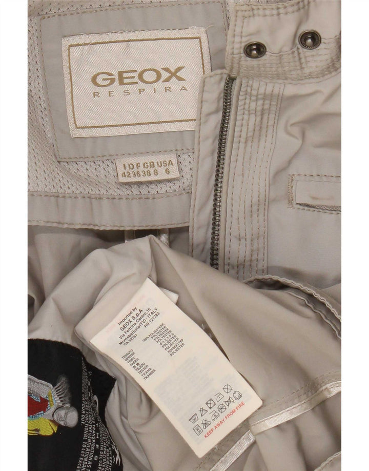 Geox Veste utilitaire pour femme UK 8 Small Gris Polyester
