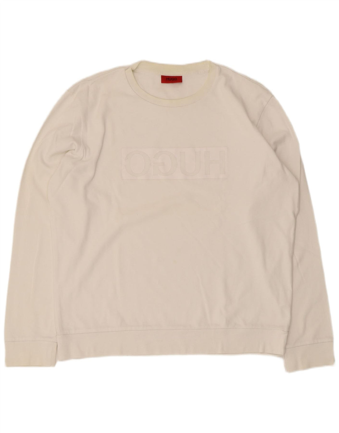 Hugo Boss Homme Sweat-shirt graphique XL Coton blanc