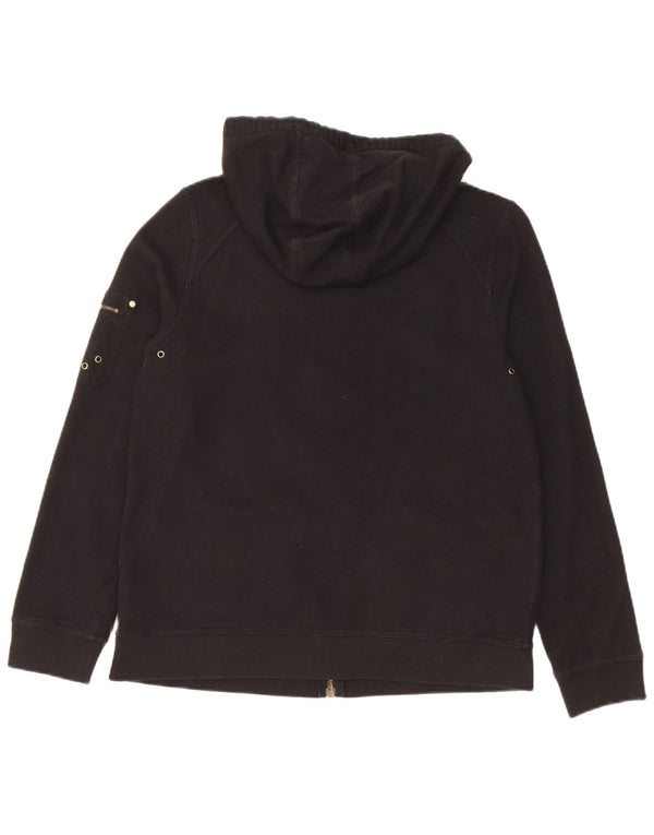 Ralph Lauren Pull à capuche zippé pour femme UK 10 Petit coton noir